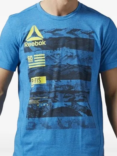 Reebok One Series Speedwick Graphic T-shirt In Blue