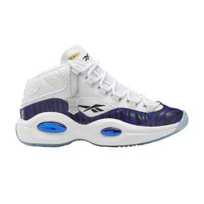 Pre-owned Reebok Panini X Question Mid Big Kid 'tiger Prizm' | White | Kid's Size 5.5