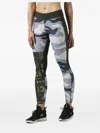 Reebok Patterned Leggings In Gray