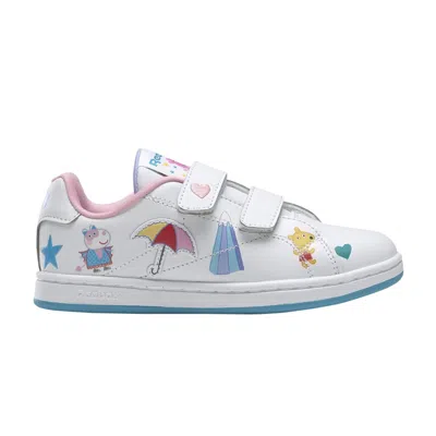 Pre-owned Reebok Peppa Pig X Royal Complete Cln 2 J 'suzy Sheep, Candy Cat And Teddy' | White | Kid's Size 12
