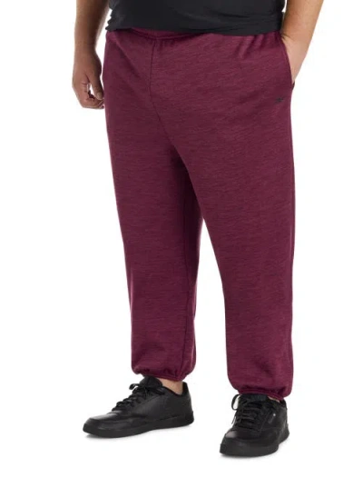 Reebok Performance Fleece Joggers In Burgundy
