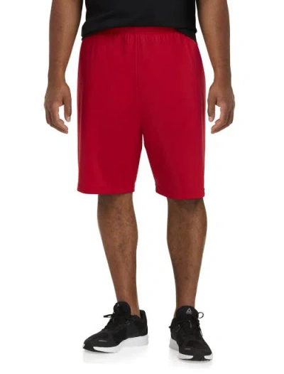 Reebok Performance Insert Tech Athletic Shorts In Ex Red Black