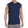 Reebok Performance Jersey Tech Muscle Tee In Navy