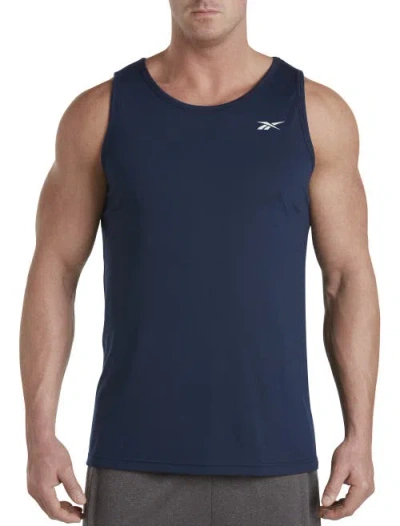 Reebok Performance Jersey Tech Tank Top In Navy