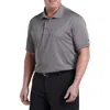 Reebok Performance Solid Polo In Shark Grey