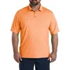 Reebok Performance Space-dyed Polo Shirt In Papaya