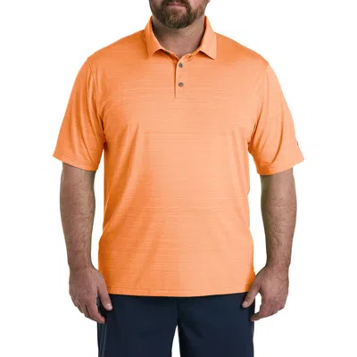 Reebok Performance Space-dyed Polo Shirt In Papaya