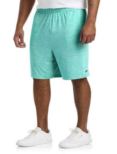 Reebok Performance Tech Heather Shorts In Blue