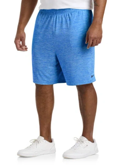 Reebok Performance Tech Heather Shorts In Blue