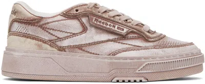 Reebok Pink Club C Ltd Sneakers In Clay Wash