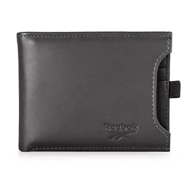 Reebok Pop Color 2 In 1 Bi-fold Mens Bifold Wallet In Gray