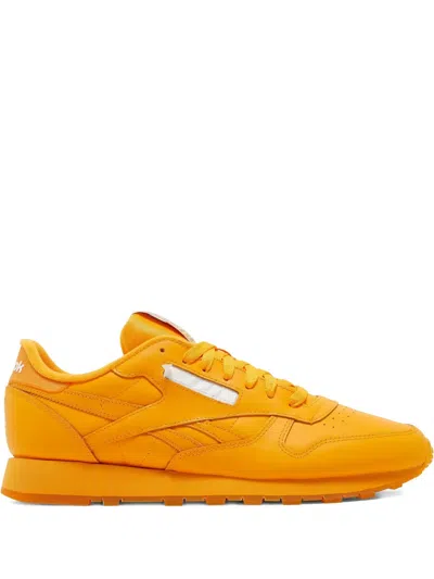 Reebok Popsicle Leather Sneakers In Yellow