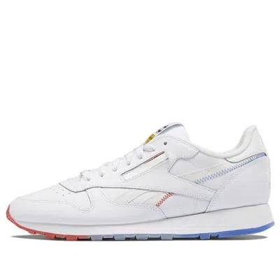 Reebok Mens  Classic Leather Popsicle In White/red/blue