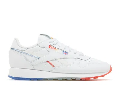 Reebok Popsicle X  Classic Leather 'firecracker' In White