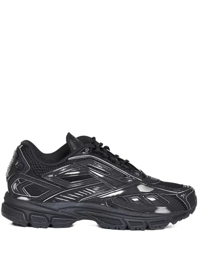 Reebok Premier Road Ultra Black Sneakers In Animal Print