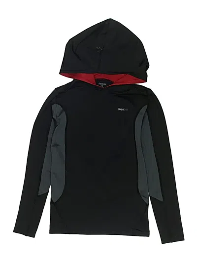 Pre-owned Reebok Kids' Pullover Hoodie In Black