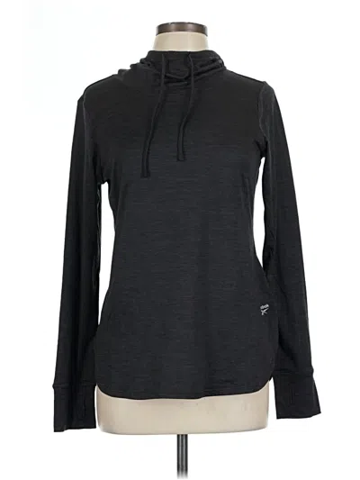 Pre-owned Reebok Pullover Hoodie In Black