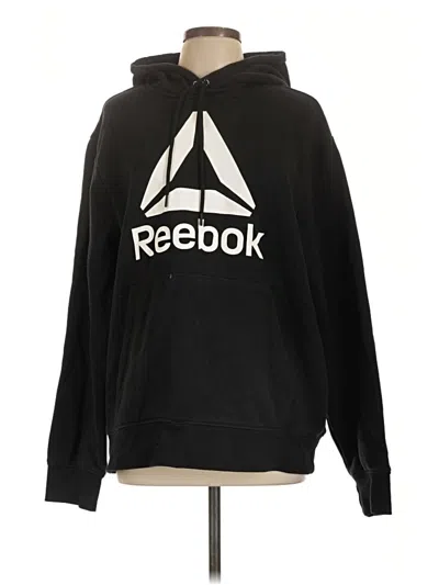 Pre-owned Reebok Pullover Hoodie In Black