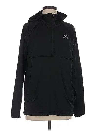 Pre-owned Reebok Pullover Hoodie In Black