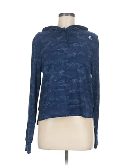 Pre-owned Reebok Pullover Hoodie In Blue