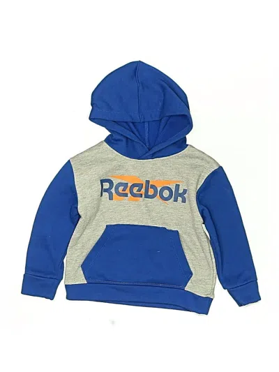 Pre-owned Reebok Kids' Pullover Hoodie In Blue