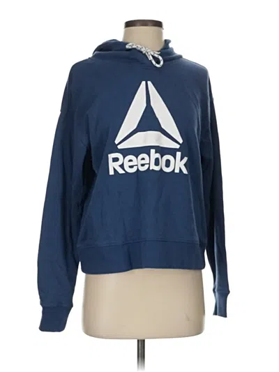 Pre-owned Reebok Pullover Hoodie In Blue