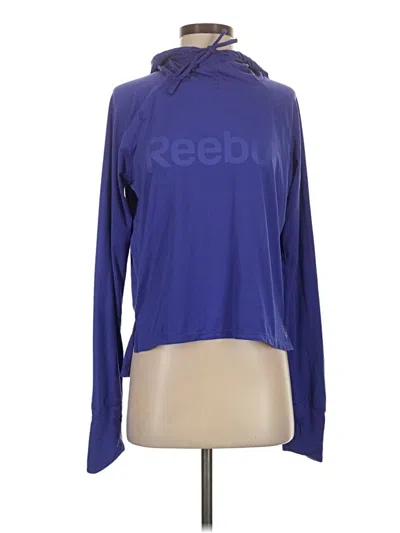 Pre-owned Reebok Pullover Hoodie In Blue