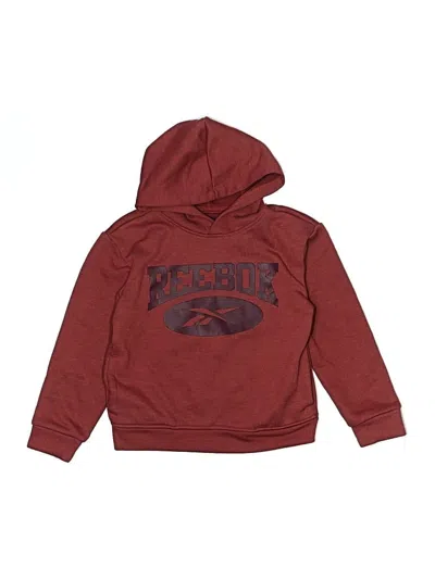 Pre-owned Reebok Kids' Pullover Hoodie In Burgundy