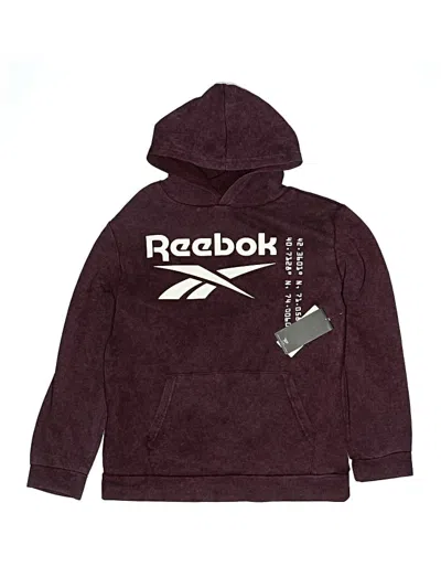 Pre-owned Reebok Kids' Pullover Hoodie In Burgundy