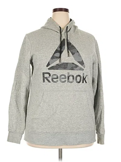 Pre-owned Reebok Pullover Hoodie In Gray
