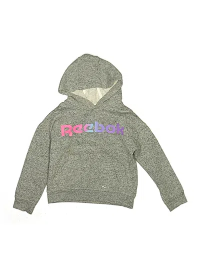 Pre-owned Reebok Kids' Pullover Hoodie In Gray
