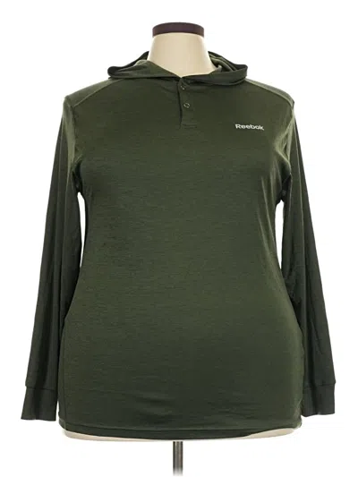 Pre-owned Reebok Pullover Hoodie In Green