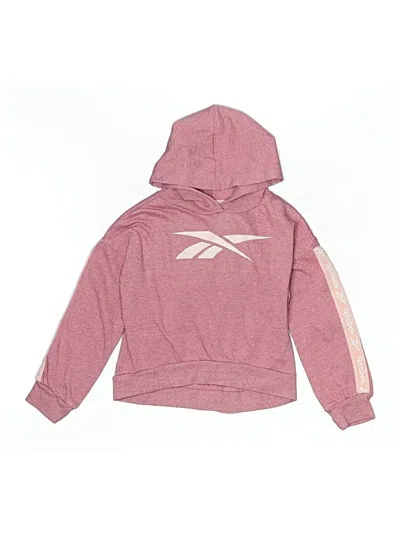 Pre-owned Reebok Kids' Pullover Hoodie In Pink