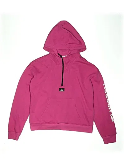 Pre-owned Reebok Kids' Pullover Hoodie In Pink
