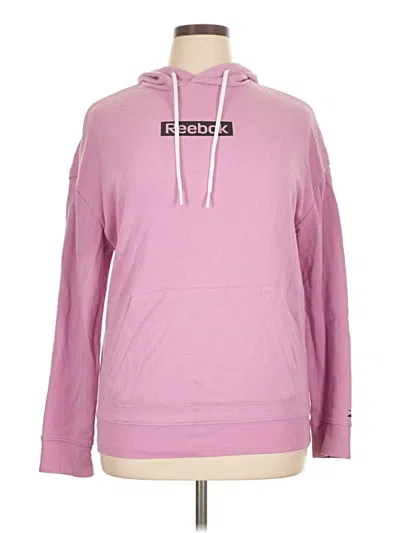 Pre-owned Reebok Pullover Hoodie In Pink
