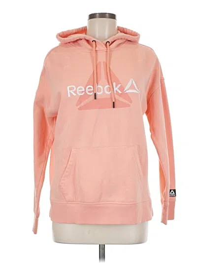 Pre-owned Reebok Pullover Hoodie In Pink
