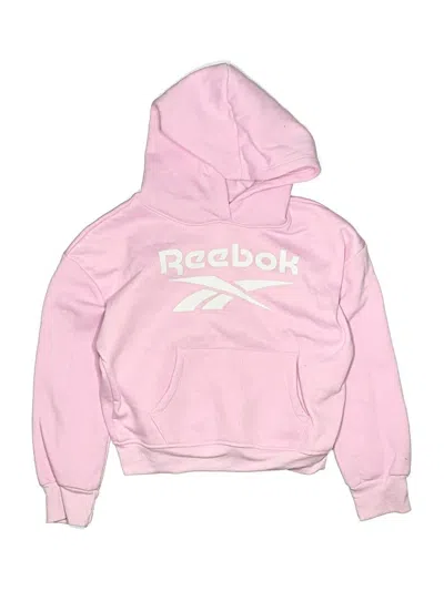 Pre-owned Reebok Kids' Pullover Hoodie In Pink