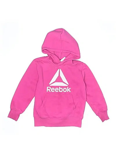 Pre-owned Reebok Kids' Pullover Hoodie In Pink