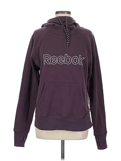 Pre-owned Reebok Pullover Hoodie In Purple