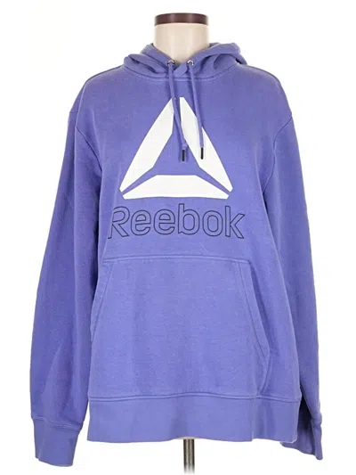 Pre-owned Reebok Pullover Hoodie In Purple