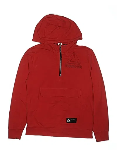 Pre-owned Reebok Kids' Pullover Hoodie In Red