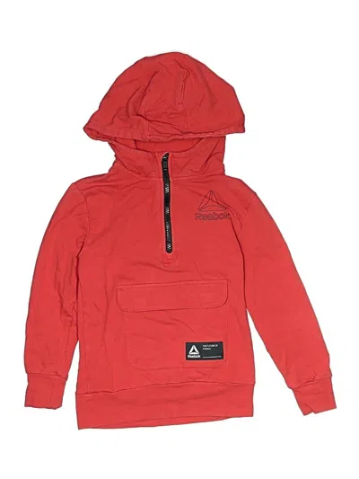 Pre-owned Reebok Kids' Pullover Hoodie In Red