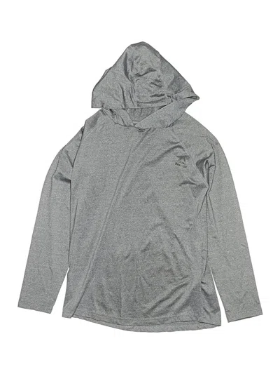 Pre-owned Reebok Kids' Pullover Hoodie In Silver