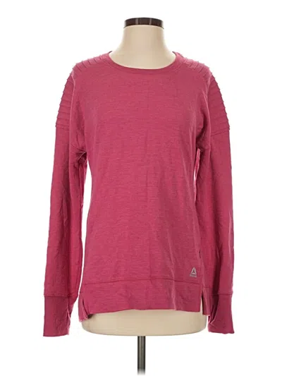 Pre-owned Reebok Pullover Sweater In Pink