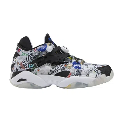 Pre-owned Reebok Pump Court 'sticker City - White Black'
