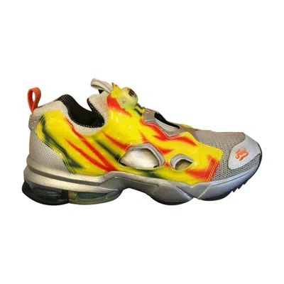 Pre-owned Reebok Pump Fury Millennium Le 'silver Graffiti' | Yellow | Men's Size 9.5