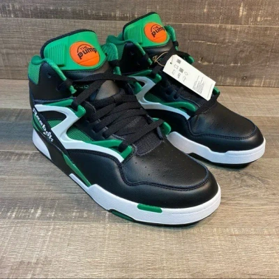 Pre-owned Reebok Pump Omni Zone Ii Basketball Shoes ‘black Green'