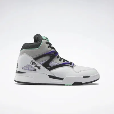 Pre-owned Reebok Pump Omni Zone Ii Blacktop White Purple Grey Hint Mint Green Black Hr0110