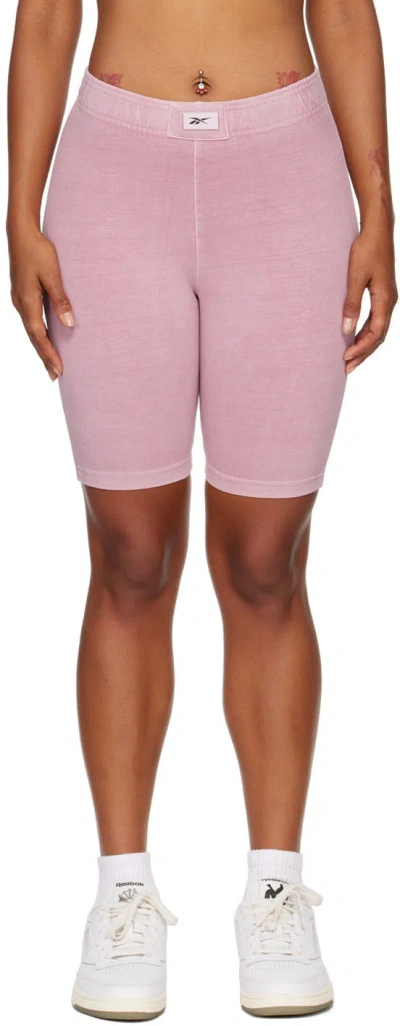 Reebok Purple Legging Shorts In Infused Lilac