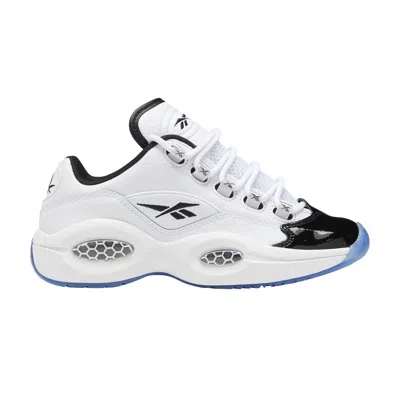 Pre-owned Reebok Question Low Big Kid 'patent Toe' | White | Kid's Size 6.5